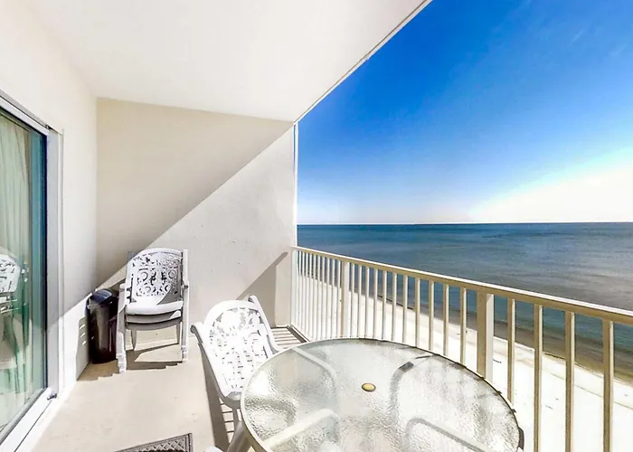 Beachfront Wlarge Balcony Shared Hot Tub Pool Sauna Free Wifi Ac * Gulf Shores